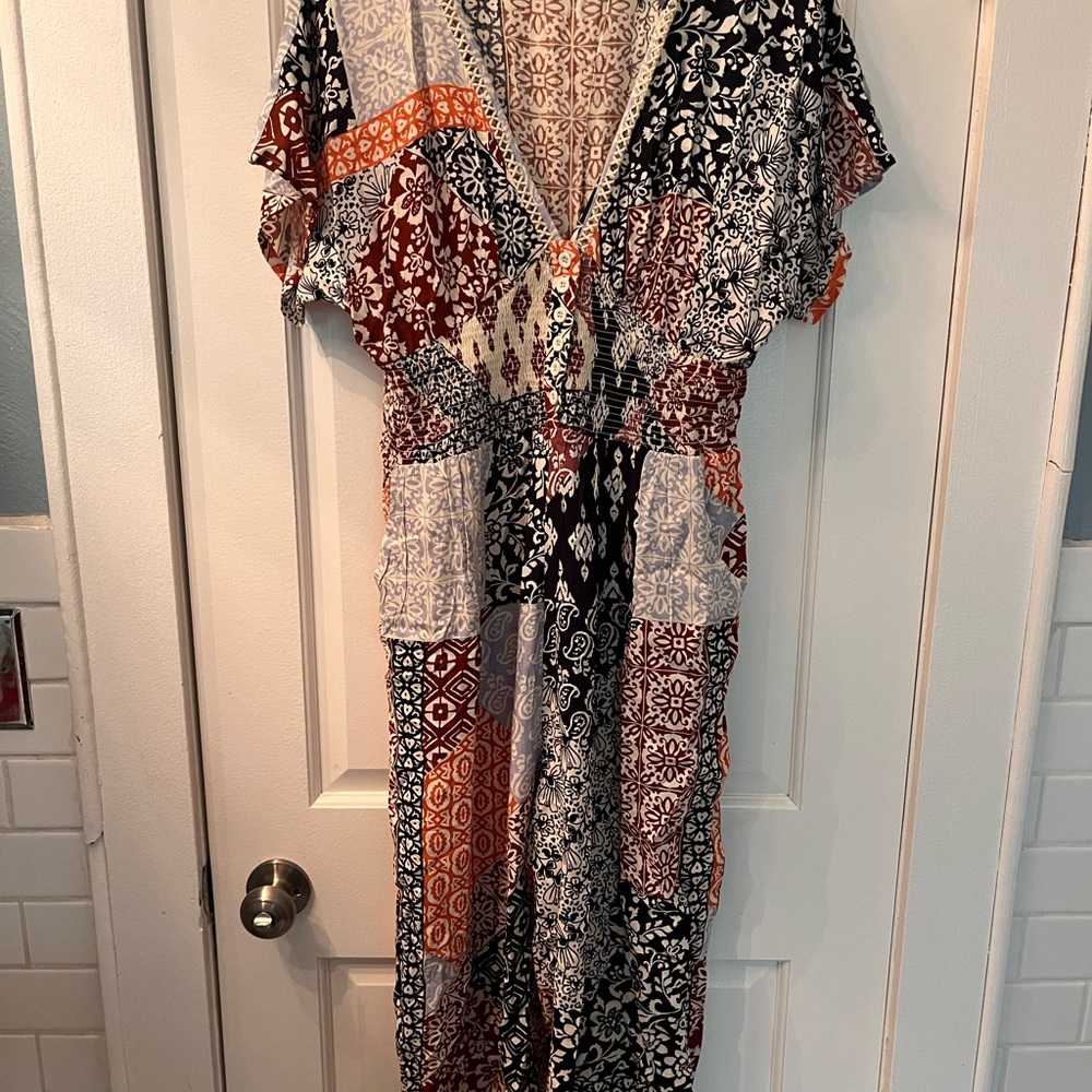 Patrons of Peace Multicolor Patchwork Jumpsuit